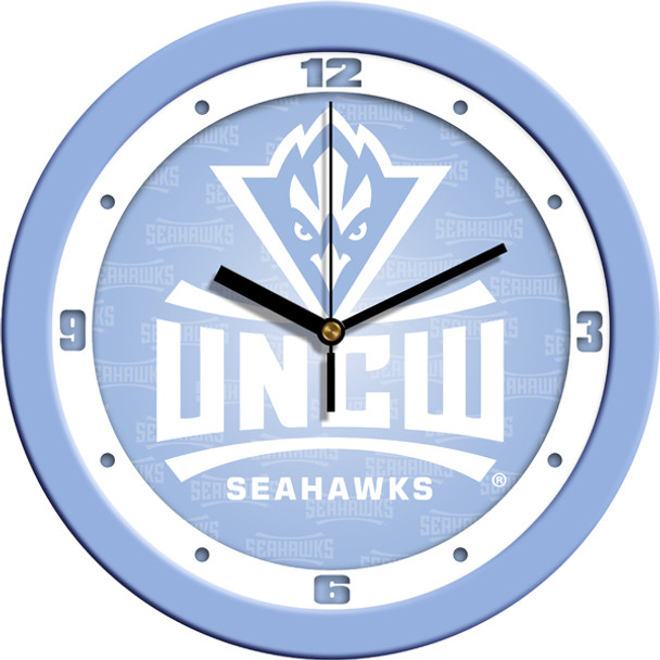 North Carolina Wilmington Seahawks - Baby Blue Team Wall Clock