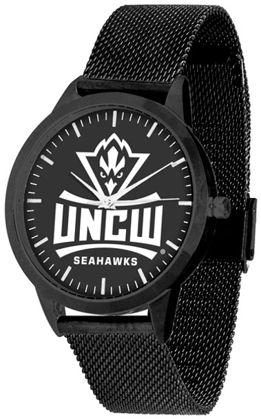 North Carolina Wilmington Seahawks - Mesh Statement Watch - Black Band - Black Dial