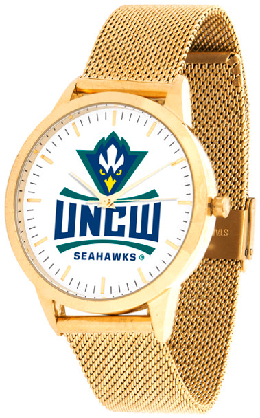 North Carolina Wilmington Seahawks - Mesh Statement Watch - Gold Band