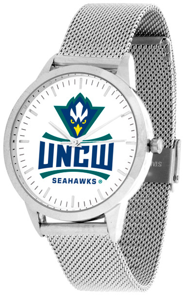 North Carolina Wilmington Seahawks - Mesh Statement Watch - Silver Band