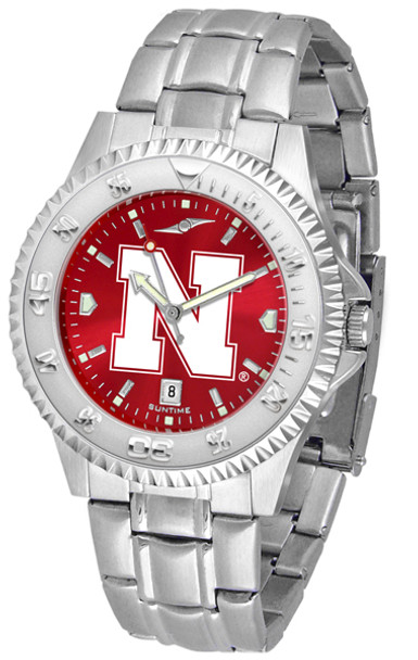 Men's Nebraska Cornhuskers - Competitor Steel AnoChrome Watch