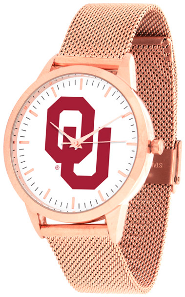 Oklahoma Sooners - Mesh Statement Watch - Rose Band