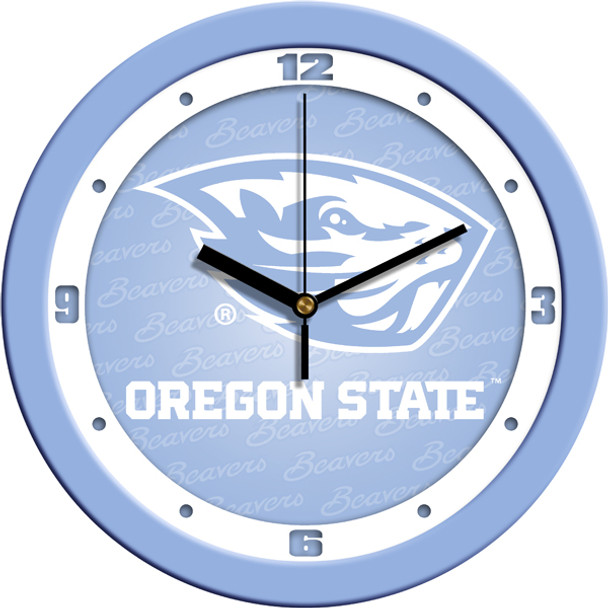 Oregon State Beavers - Baby Blue Team Wall Clock