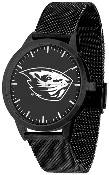 Oregon State Beavers - Mesh Statement Watch - Black Band - Black Dial