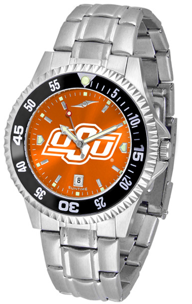 Men's Oklahoma State Cowboys - Competitor Steel AnoChrome - Color Bezel Watch