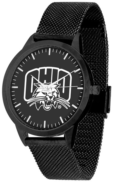Ohio University Bobcats - Mesh Statement Watch - Black Band - Black Dial