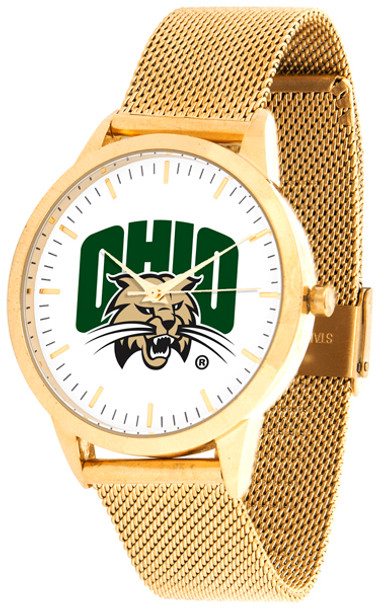 Ohio University Bobcats - Mesh Statement Watch - Gold Band