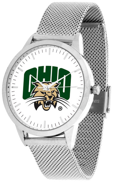 Ohio University Bobcats - Mesh Statement Watch - Silver Band