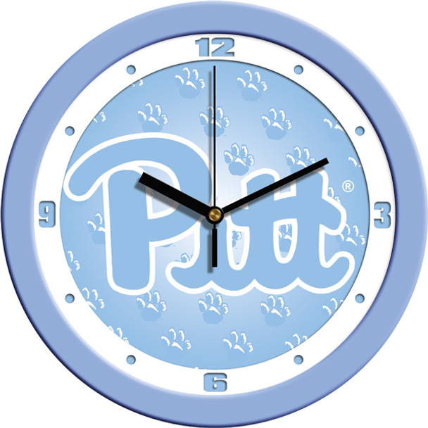 Pittsburgh Panthers - Baby Blue Team Wall Clock