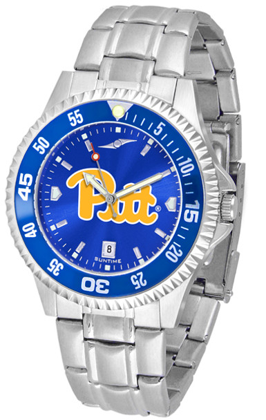 Men's Pittsburgh Panthers - Competitor Steel AnoChrome - Color Bezel Watch