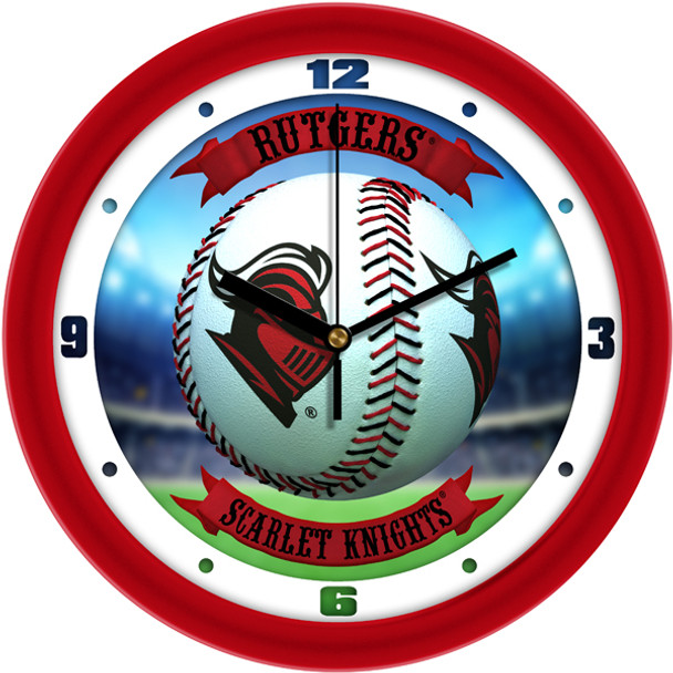 Rutgers Scarlet Knights - Home Run Team Wall Clock