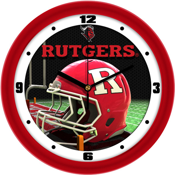 Rutgers Scarlet Knights - Football Helmet Team Wall Clock