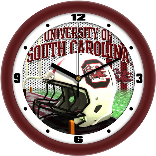 South Carolina Gamecocks - Football Helmet Team Wall Clock