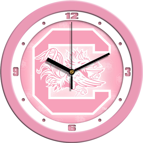 South Carolina Gamecocks - Pink Team Wall Clock