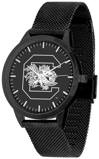 South Carolina Gamecocks - Mesh Statement Watch - Black Band - Black Dial