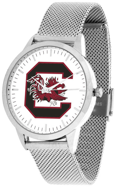 South Carolina Gamecocks - Mesh Statement Watch - Silver Band