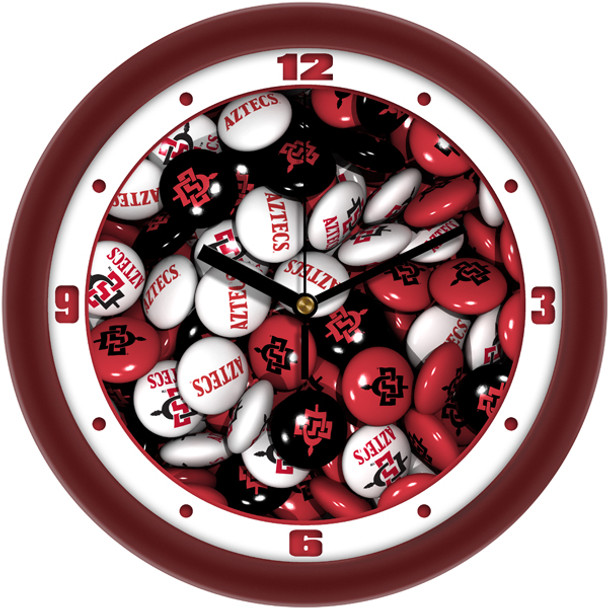 San Diego State Aztecs - Candy Team Wall Clock