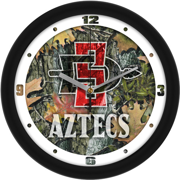 San Diego State Aztecs - Camo Team Wall Clock
