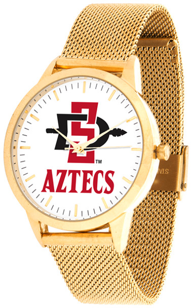 San Diego State Aztecs - Mesh Statement Watch - Gold Band