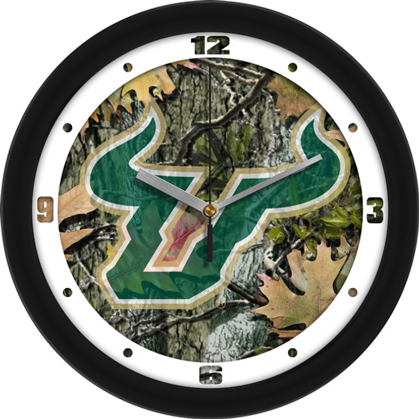 South Florida Bulls - Camo Team Wall Clock