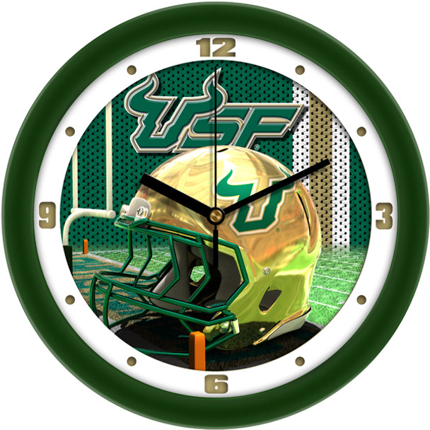 South Florida Bulls - Football Helmet Team Wall Clock
