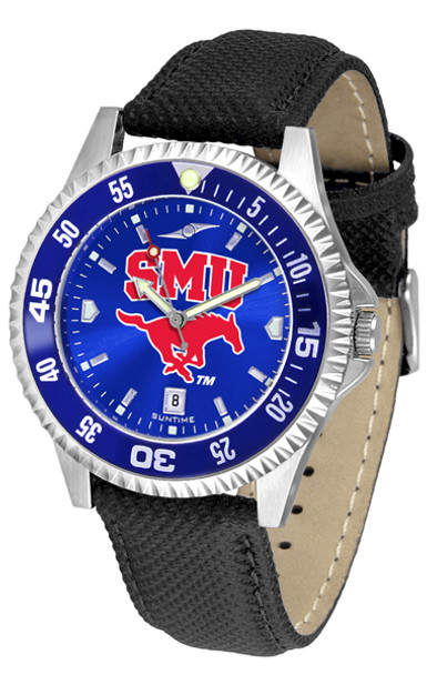 Men's Southern Methodist University Mustangs - Competitor AnoChrome - Color Bezel Watch