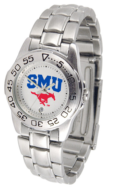 Ladies' Southern Methodist University Mustangs - Sport Steel Watch