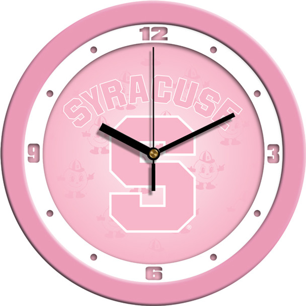 Syracuse Orange - Pink Team Wall Clock