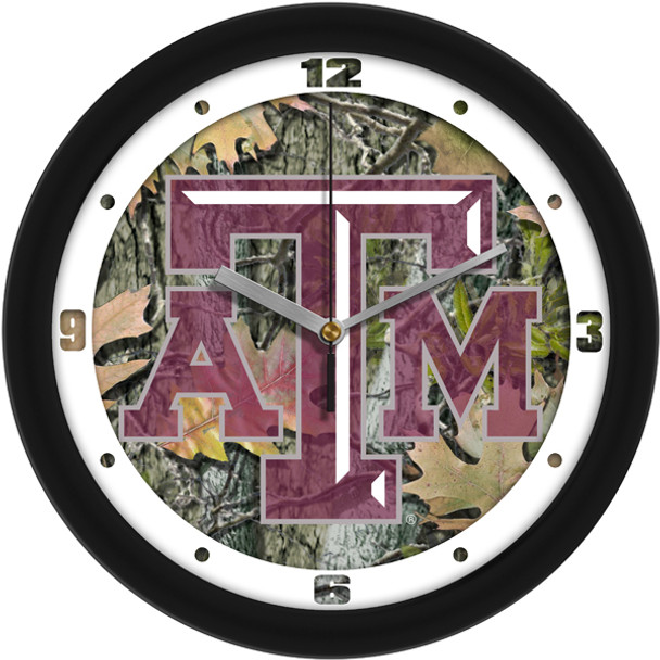 Texas A&M Aggies - Camo Team Wall Clock