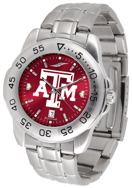 Men's Texas A&M Aggies - Sport Steel AnoChrome Watch