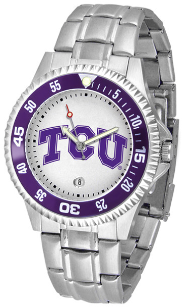 Men's Texas Christian Horned Frogs - Competitor Steel Watch