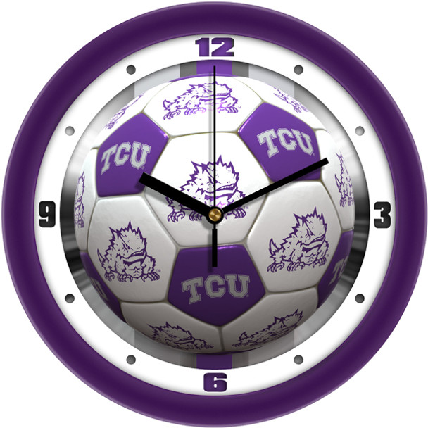 Texas Christian Horned Frogs- Soccer Team Wall Clock