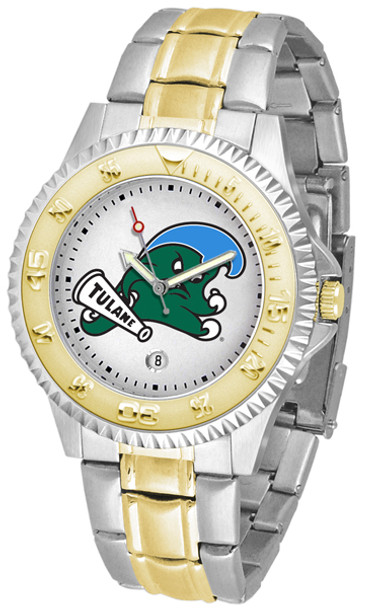Men's Tulane University Green Wave - Competitor Two - Tone Watch