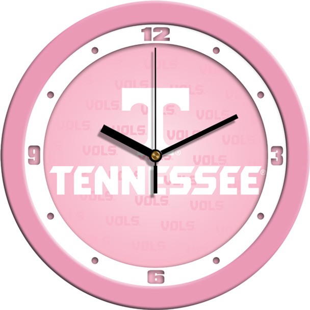 Tennessee Volunteers - Pink Team Wall Clock