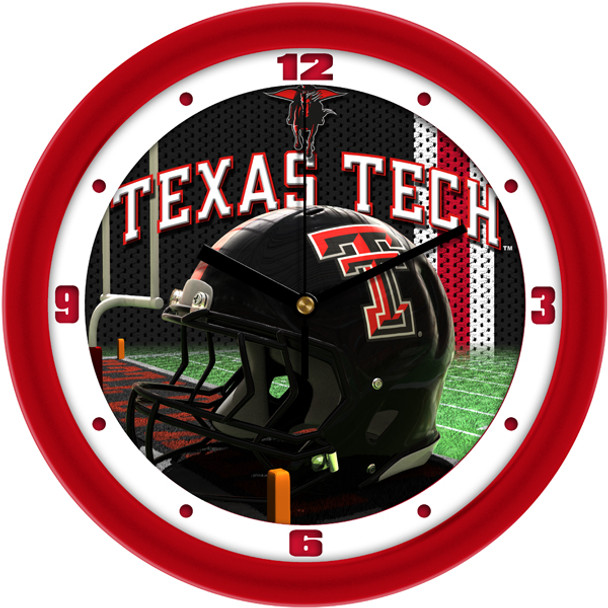 Texas Tech Red Raiders - Football Helmet Team Wall Clock