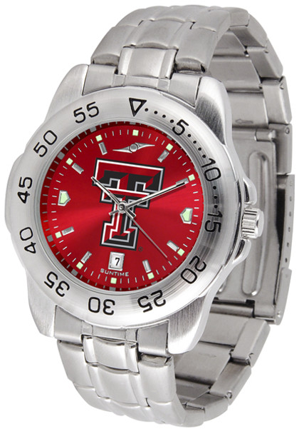 Men's Texas Tech Red Raiders - Sport Steel AnoChrome Watch