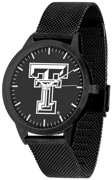 Texas Tech Red Raiders - Mesh Statement Watch - Black Band - Black Dial