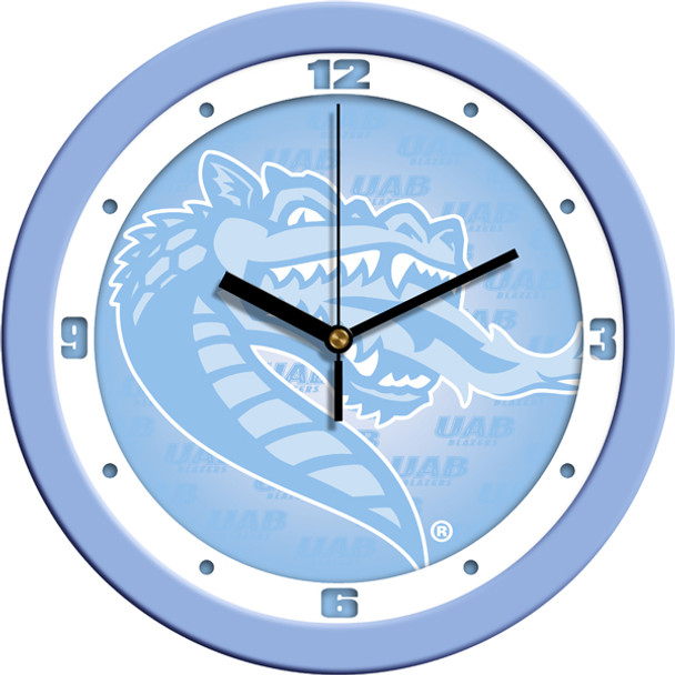 Alabama - UAB Blazers - Baby Blue Team Wall Clock