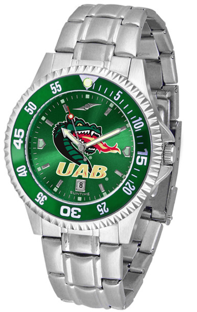 Men's Alabama - UAB Blazers - Competitor Steel AnoChrome - Color Bezel Watch