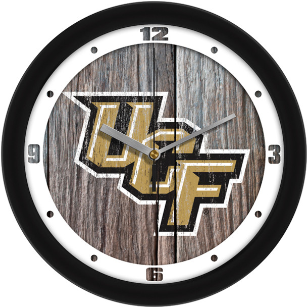 Central Florida Knights - Weathered Wood Team Wall Clock