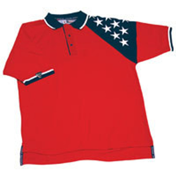 ChiefMart MEN’S RED FREEDOM PIQUE POLO