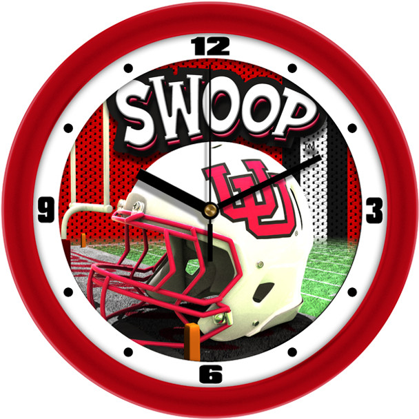 Utah Utes - Football Helmet Team Wall Clock