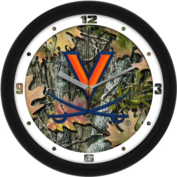 Virginia Cavaliers - Camo Team Wall Clock