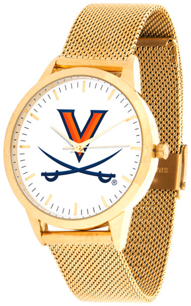 Virginia Cavaliers - Mesh Statement Watch - Gold Band