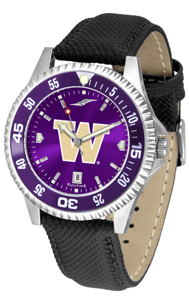 Men's Washington Huskies - Competitor AnoChrome - Color Bezel Watch