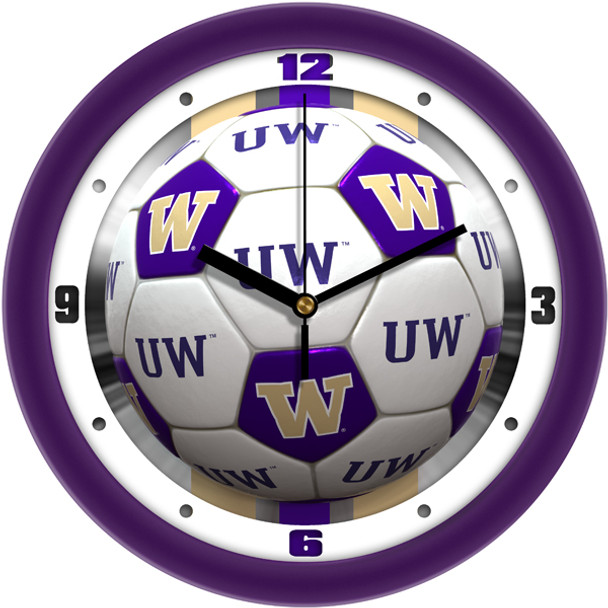 Washington Huskies- Soccer Team Wall Clock