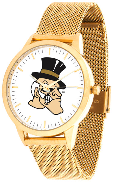 Wake Forest Demon Deacons - Mesh Statement Watch - Gold Band