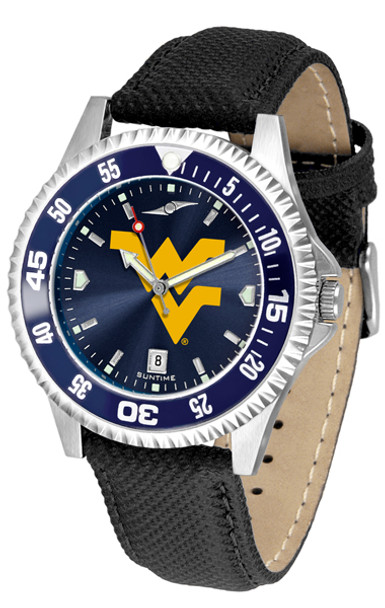 Men's West Virginia Mountaineers - Competitor AnoChrome - Color Bezel Watch