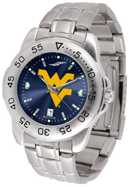 Men's West Virginia Mountaineers - Sport Steel AnoChrome Watch