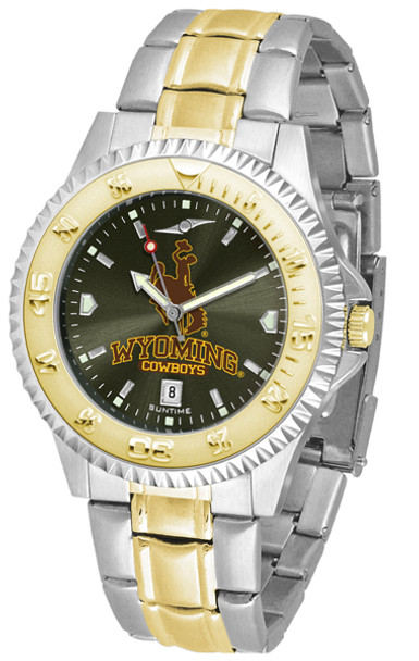 Men's Wyoming Cowboys - Competitor Two - Tone AnoChrome Watch